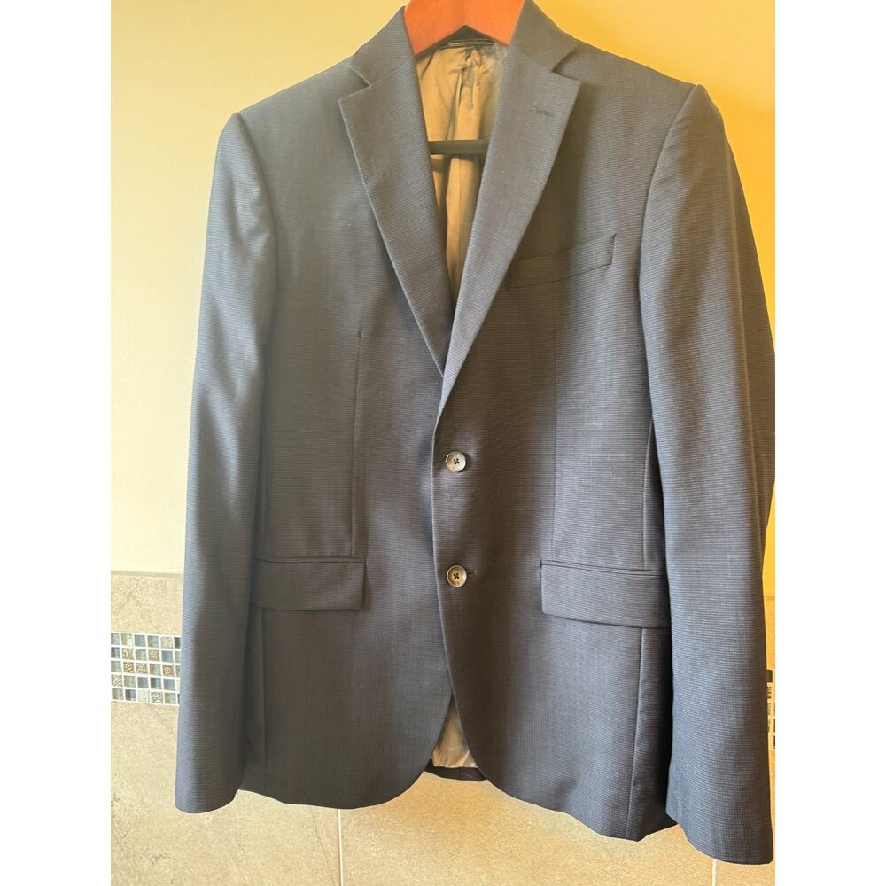 Frank Stella "Prossimo Jack Victor" Navy Fine Wool Jacket/Blazer SZ 33R NWOT